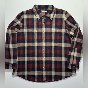 Women’s Faherty Flannel Plaid Long Sleeve Button Down Shirt, XL, Very Soft